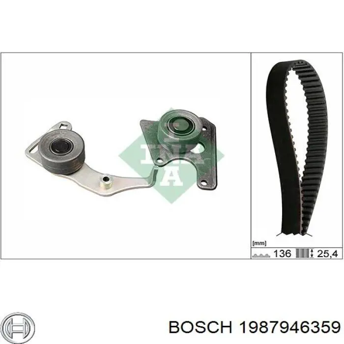 1987946359 Bosch kit de correa de distribución