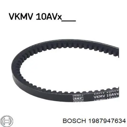 Correa de transmisión trapezoidal Bosch 1987947634 precio, desde 4,66 EUR