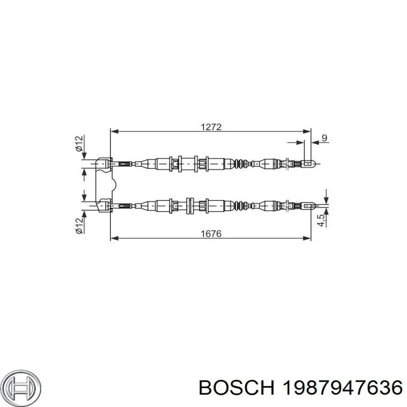 Correa de alternador 1987947636 Bosch