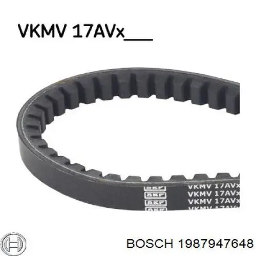 Correa de alternador 1987947648 Bosch