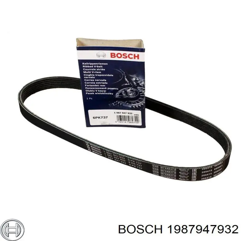 Correa de transmisión trapezoidal Bosch 1987947932 precio, desde 8,31 EUR