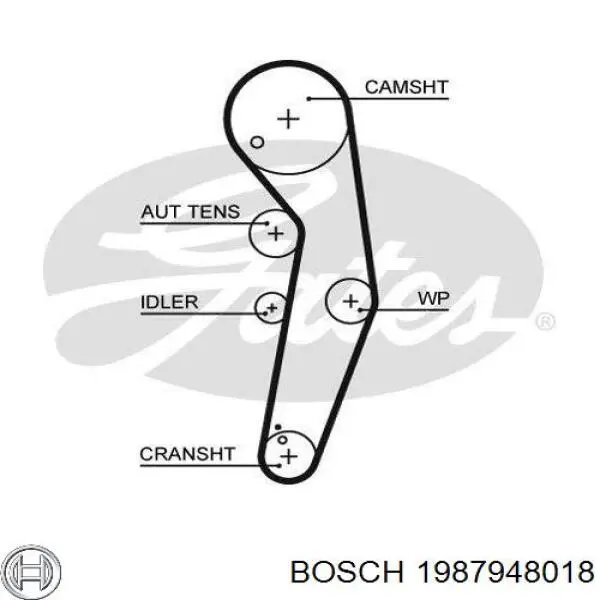 1 987 948 018 Bosch kit correa de distribución