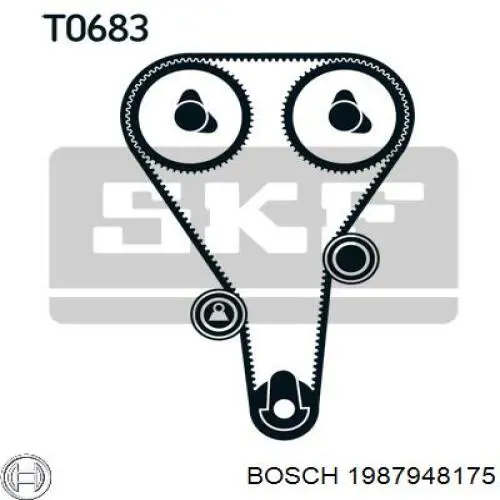 1987948175 Bosch kit de correa de distribución