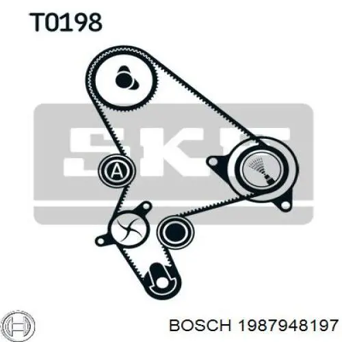 1987948197 Bosch kit correa de distribución