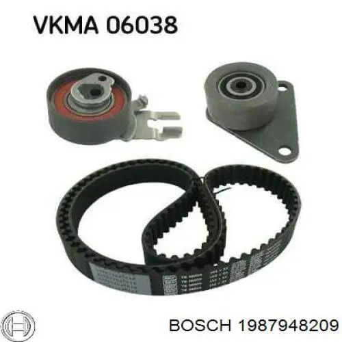 1987948209 Bosch kit correa de distribución