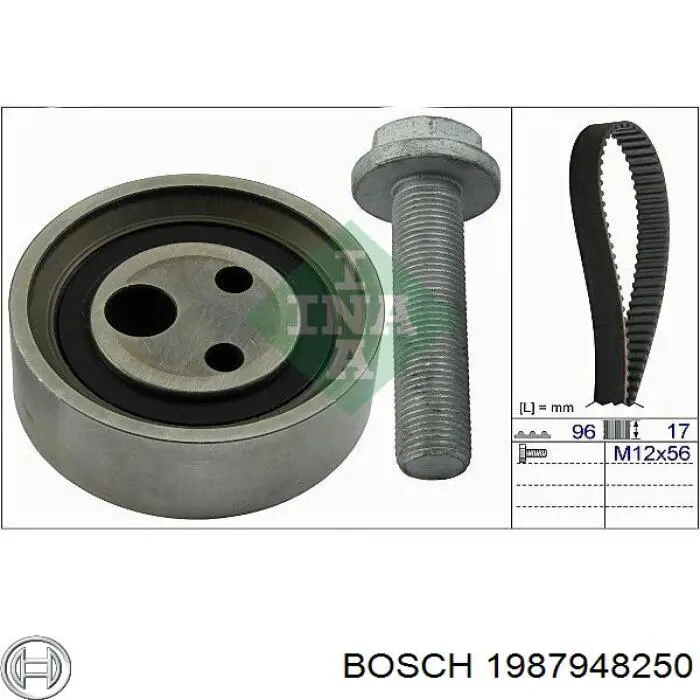 1987948250 Bosch kit de correa de distribución