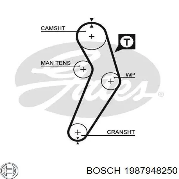 Comprar 1987948250 Bosch Kit de correa de distribución
