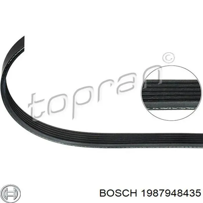 Correa de transmisión trapezoidal Bosch 1987948435 precio, desde 7,79 EUR