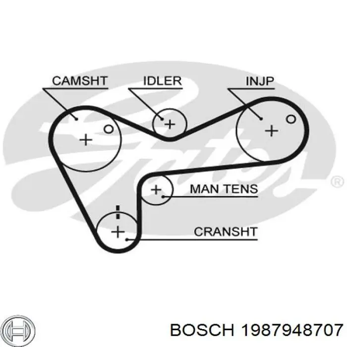 Comprar 1987948707 Bosch Correa distribución