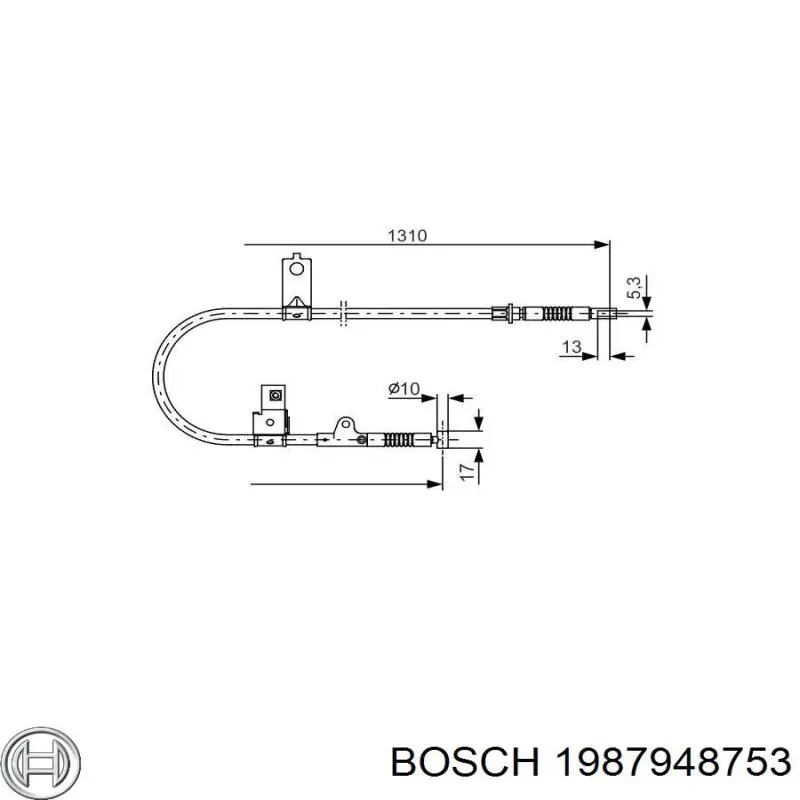 1987948753 Bosch Correa de la bomba de inyección