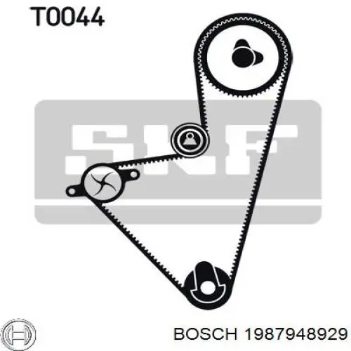 Kit correa de distribución Peugeot 205 1 741A, C