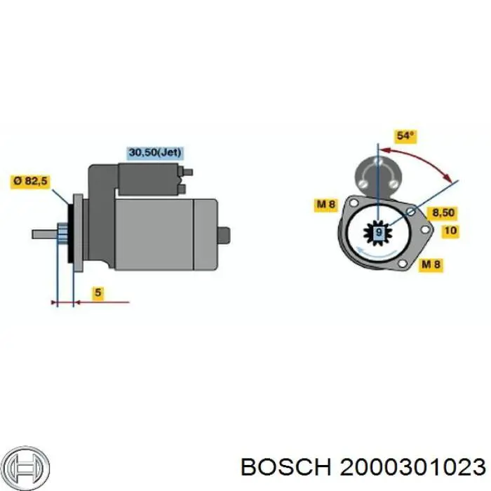 2000301023 Bosch casquillo de arrancador