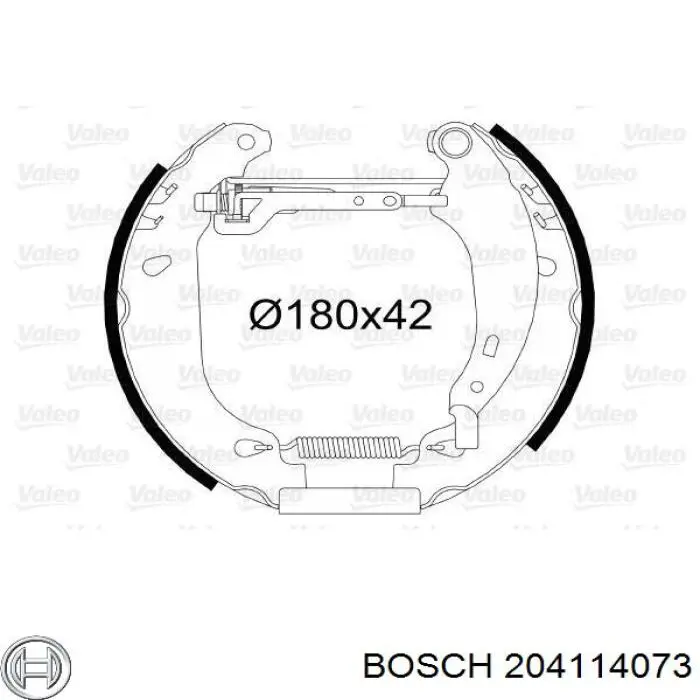 Kit de zapatas de frenos de tambor, con cilindros, completo Bosch 204114073 precio, desde 65,36 EUR