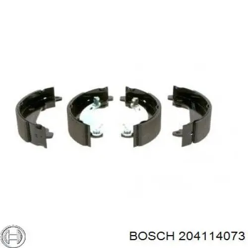 Kit de frenos de tambor, con cilindros, completo 204114073 Bosch