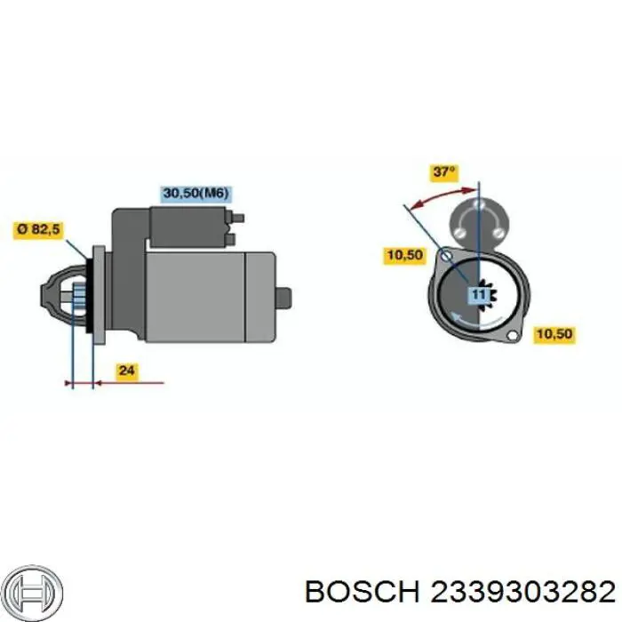 2339303282 Bosch interruptor magnético, estárter