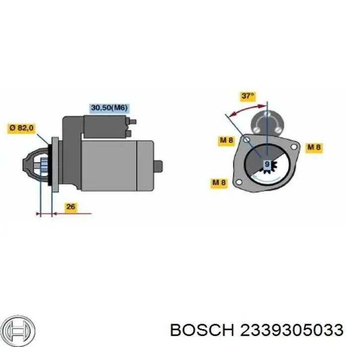 Interruptor solenoide Bosch 2339305033