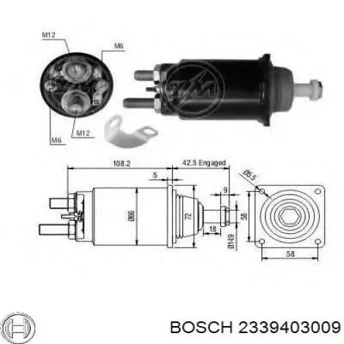 Interruptor magnético estárter Bosch 2339403009 precio, desde 66,93 EUR