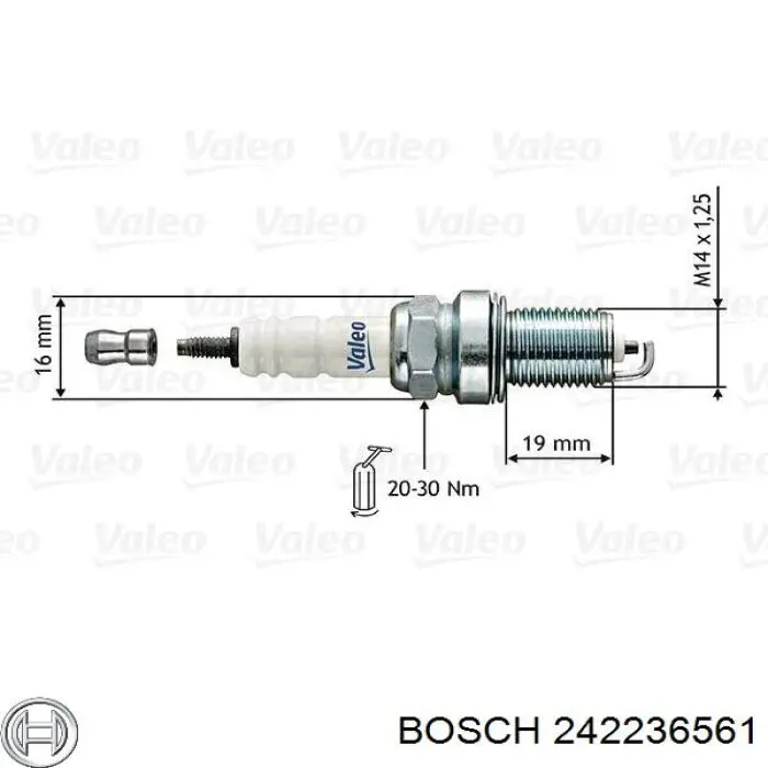 Comprar 242236561 Bosch Bujía de encendido