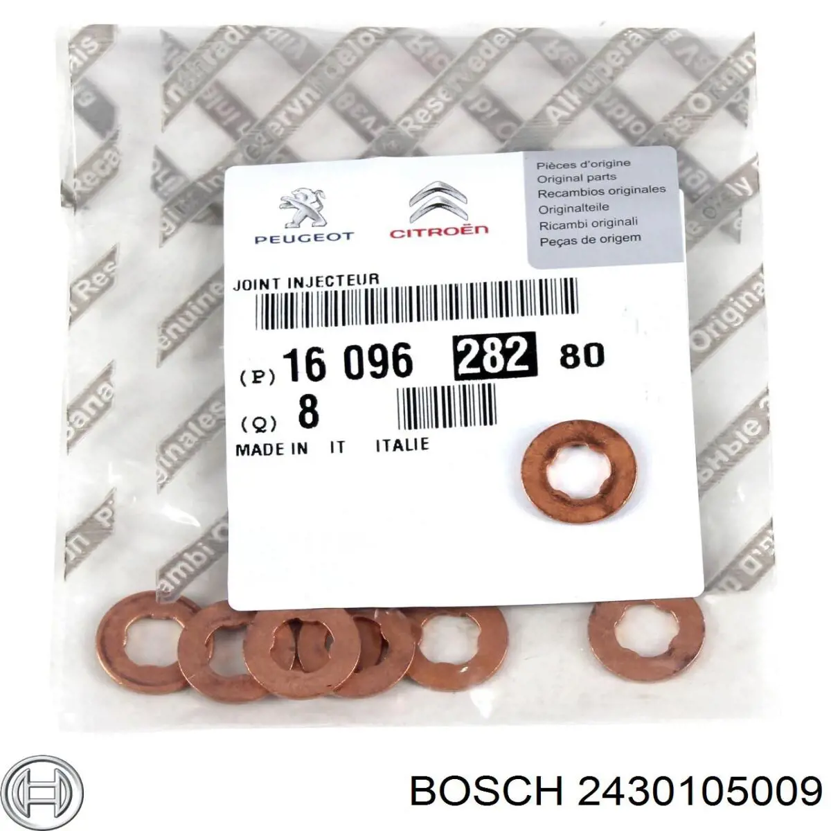 2430105009 Bosch junta anular, inyector