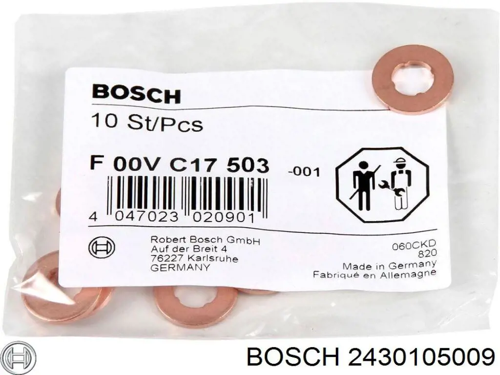 2430105009 Bosch Arandela de asiento del inyector