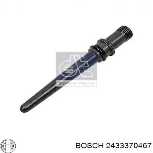 2433370467 Bosch conector, tubería de inyector, retorno