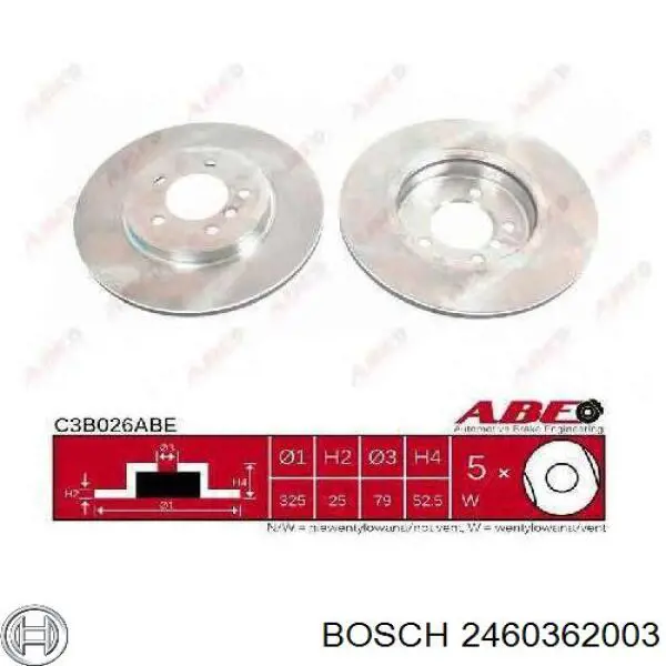2460362003 Bosch Válvula reguladora de presión del sistema common rail