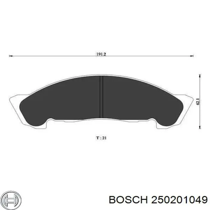Bujía de precalentamiento 250201049 Bosch