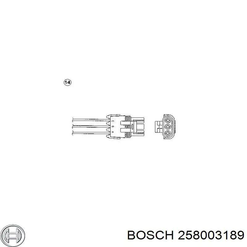 258003189 Bosch sonda lambda