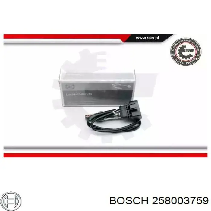 258003759 Bosch sonda lambda sensor de oxigeno para catalizador