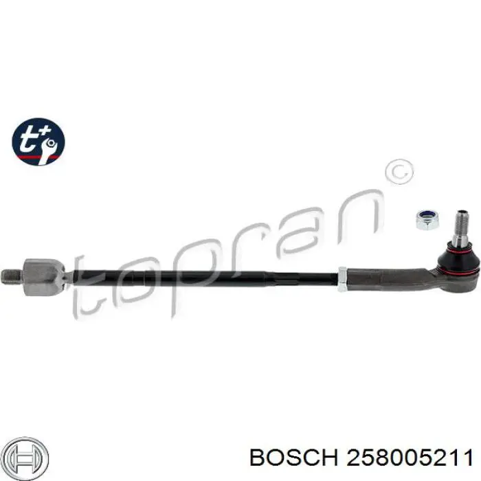 Sensor de oxígeno previo al catalizador 258005211 Bosch