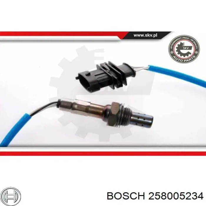 258005234 Bosch sonda lambda sensor de oxigeno para catalizador