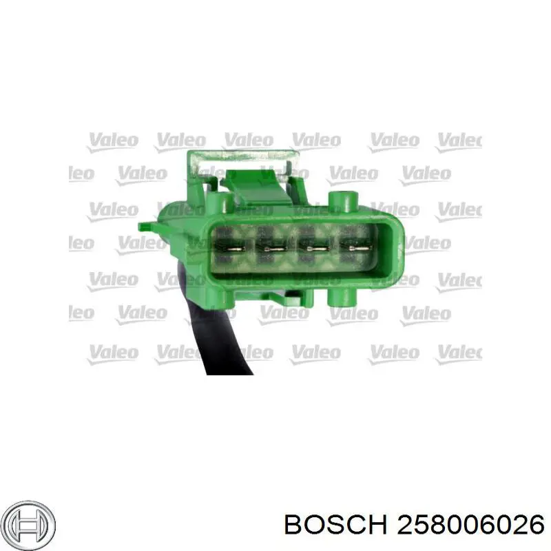 258006026 Bosch sonda lambda sensor de oxigeno para catalizador