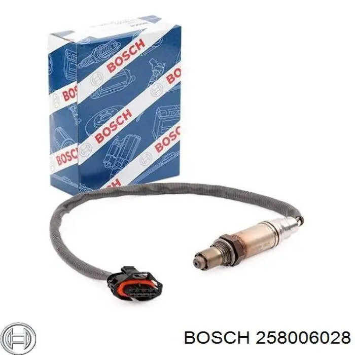 258006028 Bosch sonda lambda, sensor de oxígeno antes del catalizador derecho