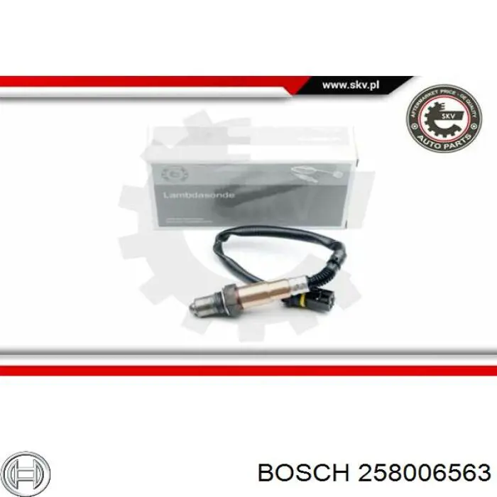 258006563 Bosch sonda lambda sensor de oxigeno para catalizador