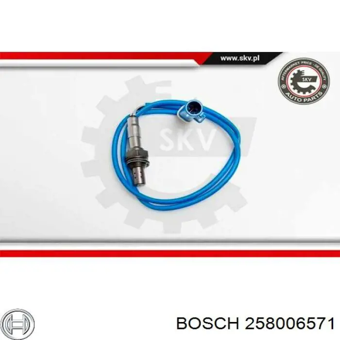 258006571 Bosch sonda lambda, sensor de oxígeno despues del catalizador izquierdo