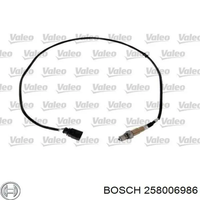 258006986 Bosch sonda lambda, sensor de oxígeno despues del catalizador derecho