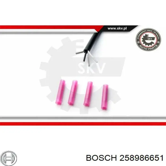 258986651 Bosch sonda lambda, sensor de oxígeno despues del catalizador izquierdo