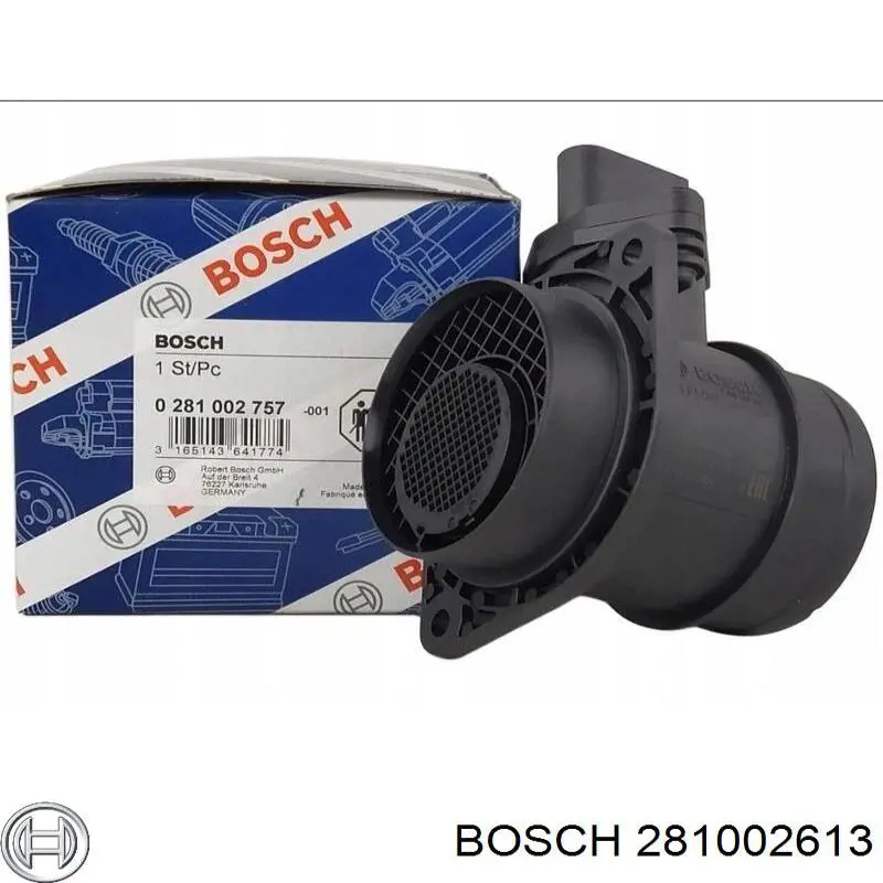 281002613 Bosch sensor de flujo de aire/medidor de flujo (flujo de aire masibo)