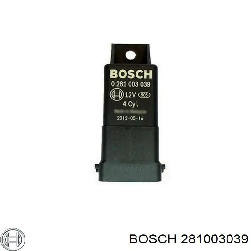 281003039 Bosch Relé de bujías incandescentes
