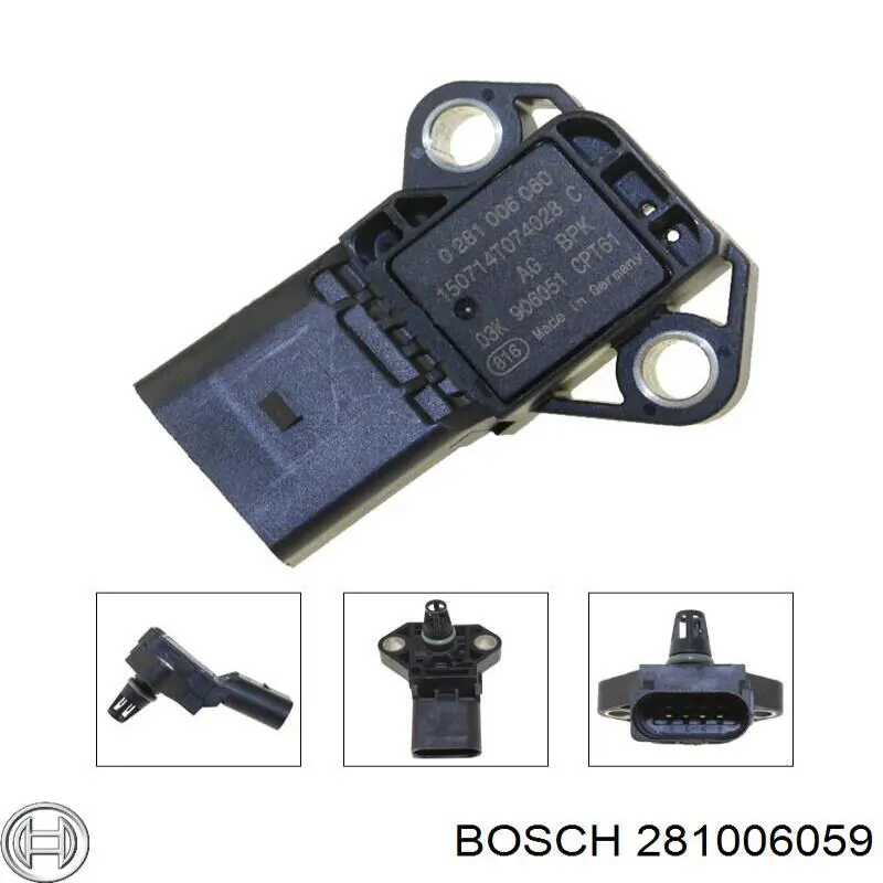 281006059 Bosch sensor de presion de carga (inyeccion de aire turbina)