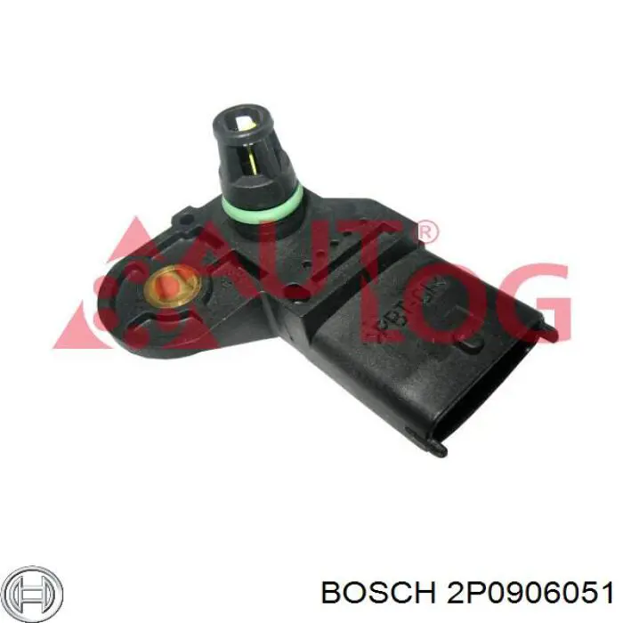 2P0906051 Bosch sensor de presion de carga (inyeccion de aire turbina)