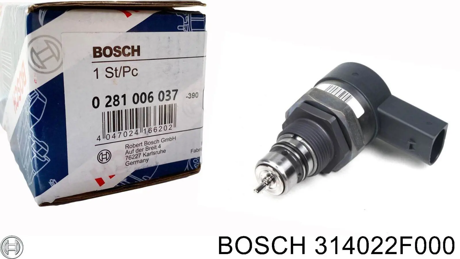 314022F000 Bosch regulador de presión de combustible, rampa de inyectores