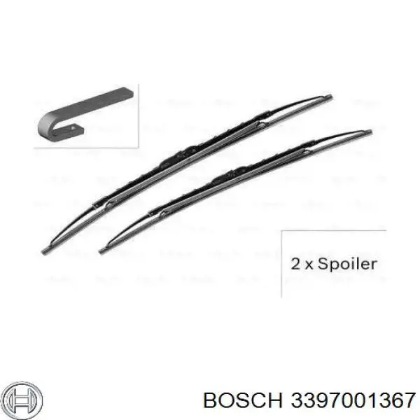 Comprar 1248201145 Mercedes Juego de escobillas de luna delantera, 2 piezas