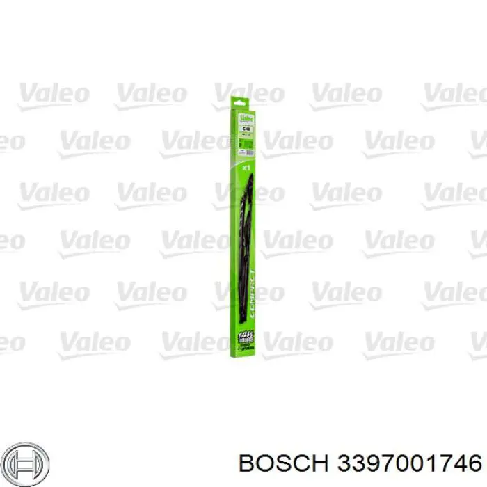 Comprar 3397001746 Bosch Escobilla del limpiaparabrisas del lado del pasajero