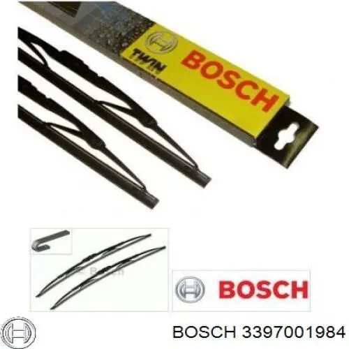 Limpiaparabrisas delanteras 3397001984 Bosch