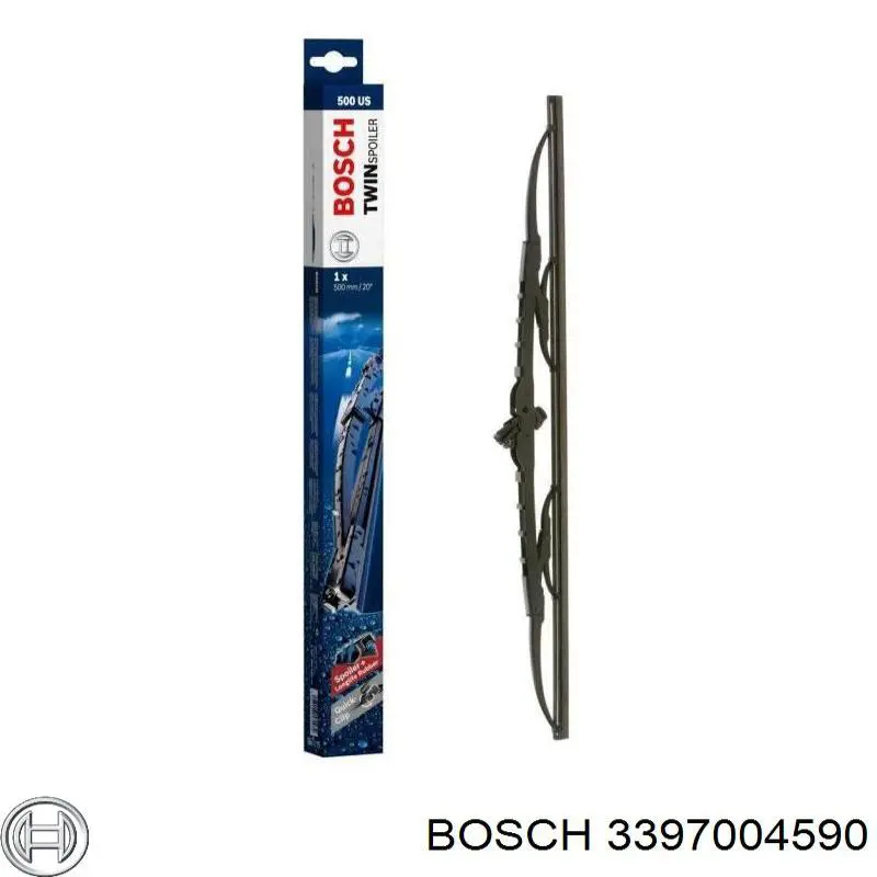 3397004590 Bosch limpiaparabrisas de luna delantera copiloto