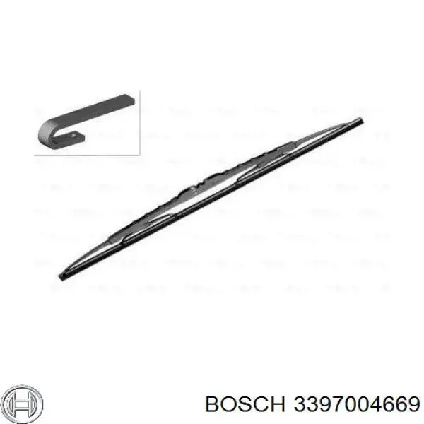 Comprar 3397004669 Bosch Escobilla del limpiaparabrisas del lado del pasajero