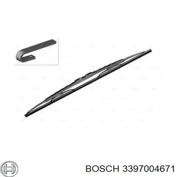 Escobilla del limpiaparabrisas del lado del pasajero 3397004671 Bosch