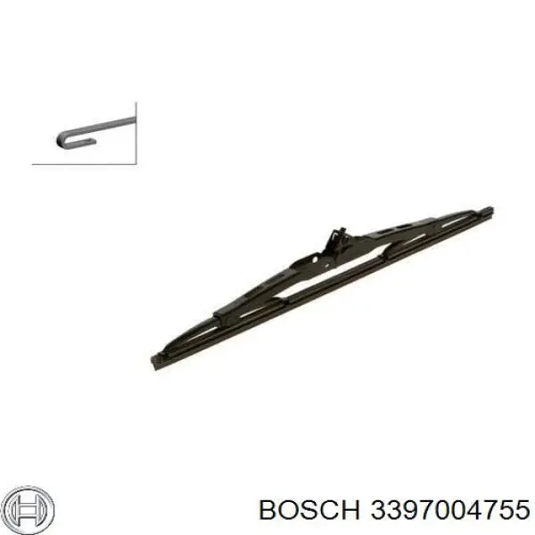 Limpiaparabrisas traseros 3397004755 Bosch