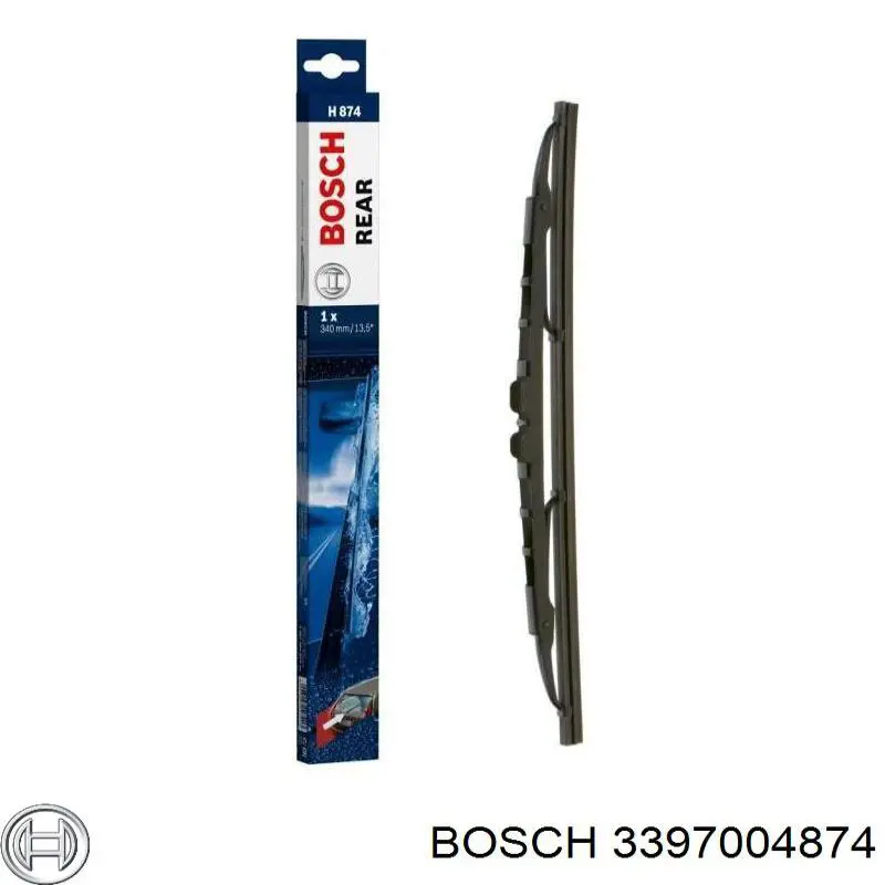 3397004874 Bosch limpiaparabrisas de luna trasera